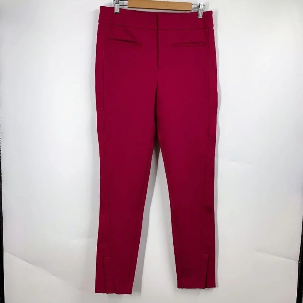 Anthropologie‎ Women's Flat Front Flat Pocket Tapered Leg Trouser SIze 8T